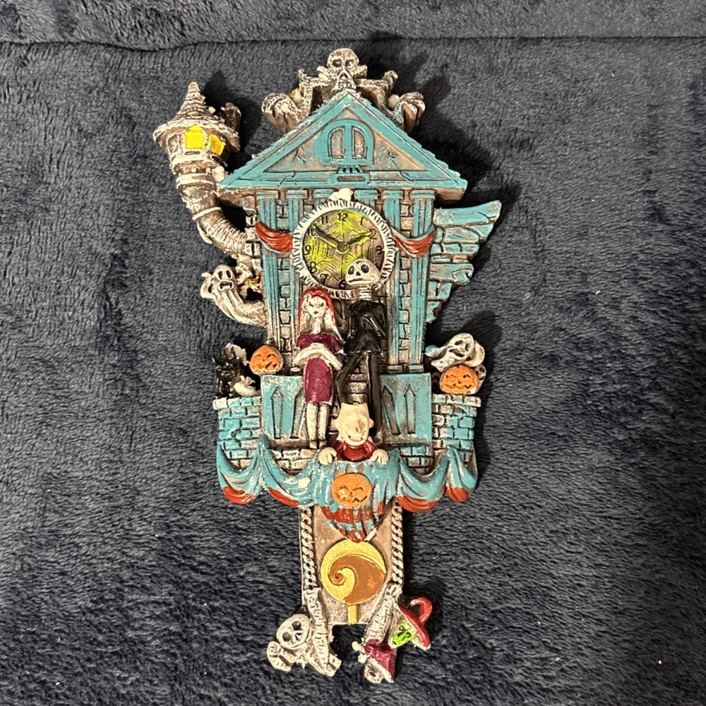 The Nightmare Before Christmas Halloween 3D Wall Hanging Clock Tower Plaque